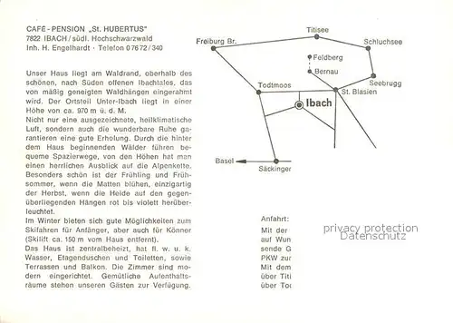 Ibach_St_Blasien Cafe Pension Hubertus Gastraeume Panorama Ibach_St_Blasien