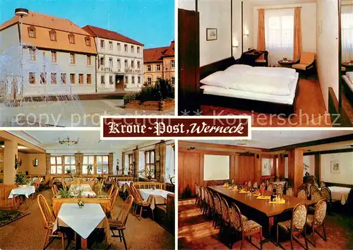 Werneck Hotel Gasthof Krone Post Gastraeume Zimmer Werneck