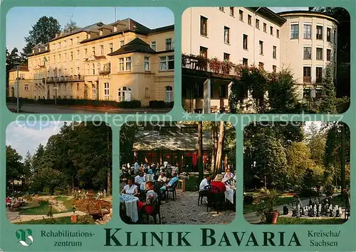 Kreischa Klinik Bavaria Rehazentrum Park Terrasse Gartenschach Kreischa