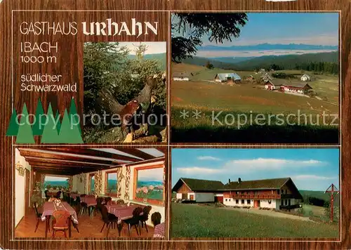 Ibach_St_Blasien Gasthaus Urhahn Gaststube Ibach_St_Blasien