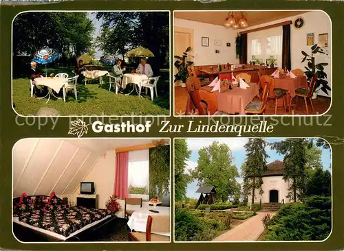 Rustow Loitz_Vorpommern Gasthof Zur Lindenquelle Gaststube Zimmer Garten 