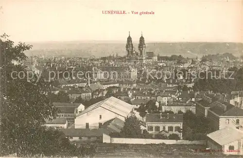 AK / Ansichtskarte Luneville Vue generale Eglise Luneville