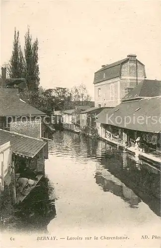 AK / Ansichtskarte Bernay Lavoirs sur la Charentonne Bernay