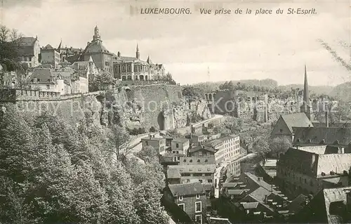 AK / Ansichtskarte Luxembourg_Luxemburg Vue prise de la Place du Saint Esprit Luxembourg Luxemburg