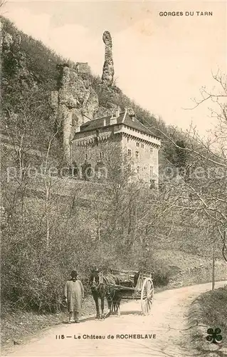AK / Ansichtskarte Ispagnac Chateau de Rocheblave les Gorges du Tarn Ispagnac