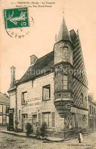 AK / Ansichtskarte Verneuil sur Avre La Tourelle vieille maison Rue Notre Dame Verneuil sur Avre