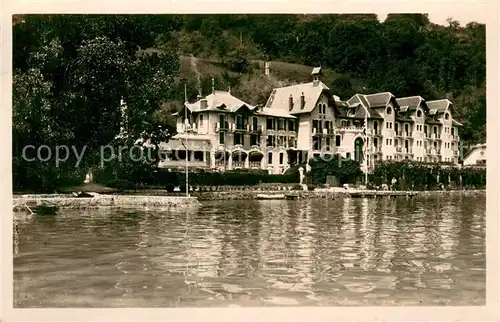 AK / Ansichtskarte Annecy_Haute Savoie Hotel Beau Rivage au bords du lac Annecy Haute Savoie