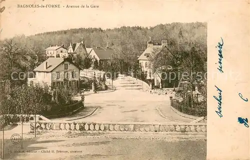 AK / Ansichtskarte Bagnoles de l_Orne Avenue de la Gare Bagnoles de l_Orne