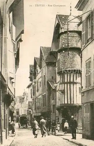 AK / Ansichtskarte Troyes_Aube Rue Champeaux Troyes Aube