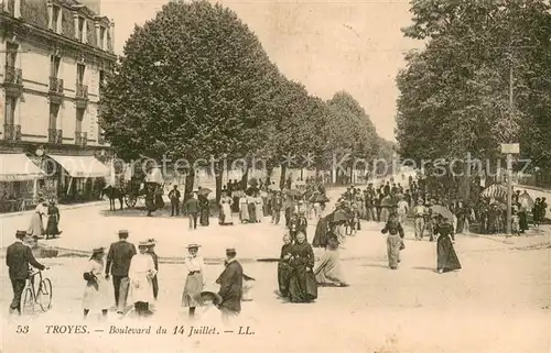 AK / Ansichtskarte Troyes_Aube Boulevard du 14 Juillet Troyes Aube