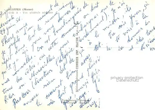 AK / Ansichtskarte Suippes Vue aerienne Suippes