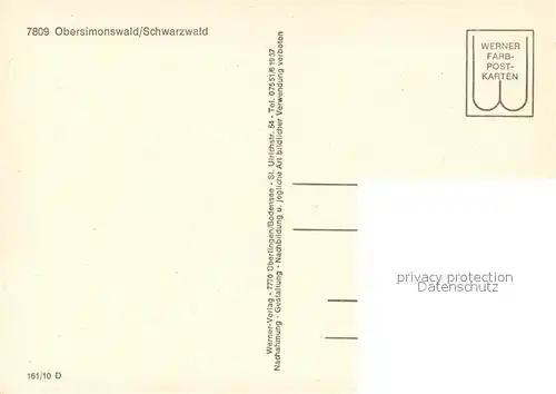 AK / Ansichtskarte Obersimonswald Panorama Obersimonswald