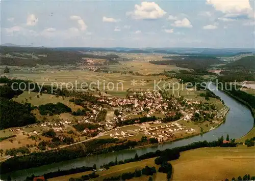 AK / Ansichtskarte Hohentengen_Hochrhein Fliegeraufnahme Hohentengen Hochrhein