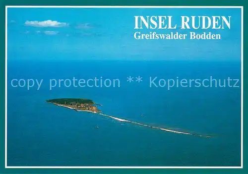 AK / Ansichtskarte Greifswalder_Bodden Insel Ruden Fliegeraufnahme Greifswalder Bodden