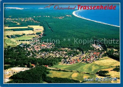 AK / Ansichtskarte Trassenheide_Usedom Fliegeraufnahme Trassenheide Usedom