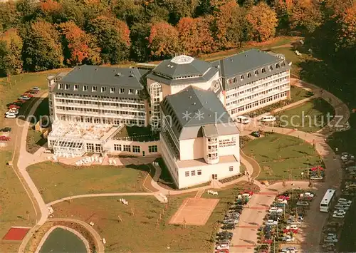 AK / Ansichtskarte Saalfeld_Saale Klinik Bergfried Fliegeraufnahme Saalfeld_Saale