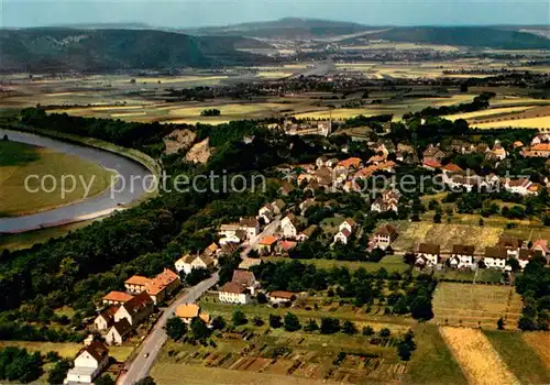 AK / Ansichtskarte Fuerstenberg_Weser Fliegeraufnahme Fuerstenberg_Weser