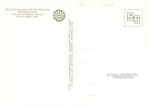 AK / Ansichtskarte Weissenhaeuser_Strand Fliegeraufnahme Weissenhaeuser_Strand