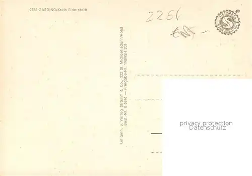 AK / Ansichtskarte Garding Fliegeraufnahme Garding