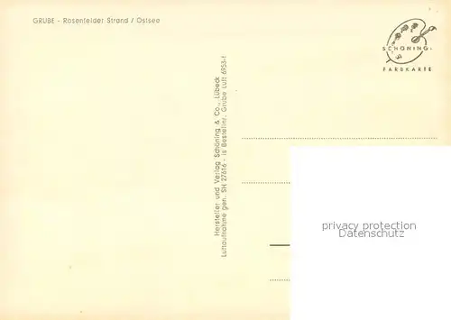 AK / Ansichtskarte Grube_Holstein Fliegeraufnahme mit Rosenfelder Strand Grube_Holstein