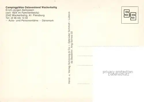 AK / Ansichtskarte Wackerballig Geltinger Bucht Fliegeraufnahme vom Ostseestrand und Campingplatz Wackerballig Wackerballig