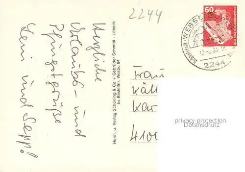 AK / Ansichtskarte Wesselburen Fliegeraufnahme Schwimmbad Kirche Eidersperrwerk Wesselburen