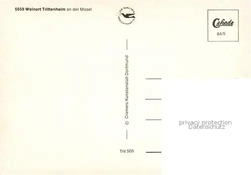 AK / Ansichtskarte Trittenheim_Mosel Panorama Trittenheim Mosel