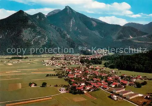 AK / Ansichtskarte Marquartstein Fliegeraufnahme mit Hochgern Marquartstein