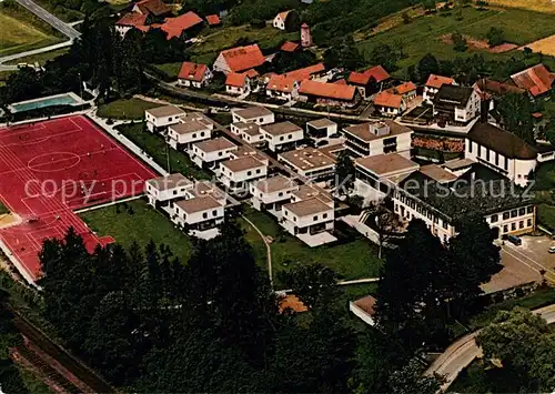 AK / Ansichtskarte Pfaffendorf_Unterfranken Dominikus Savio Heim der Salesianer Don Boscos Fliegeraufnahme  Pfaffendorf Unterfranken