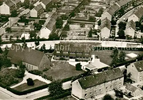 AK / Ansichtskarte Frelenberg Fliegeraufnahme mit Kaufhaus Scharf Frelenberg