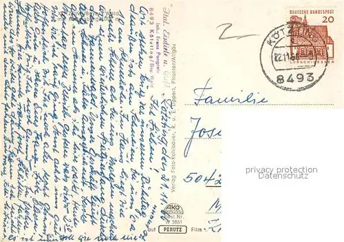 AK / Ansichtskarte Koetzting Panorama mit Kaitersberg Koetzting