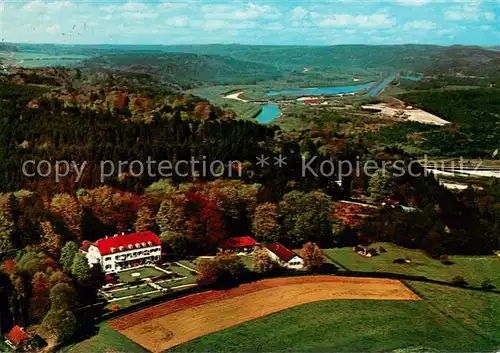 AK / Ansichtskarte Dorfen_Wolfratshausen Fliegeraufnahme mit AWO Muettergenesungsheim Buchenwinkel Dorfen Wolfratshausen