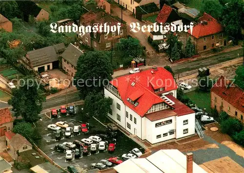 AK / Ansichtskarte Berbisdorf_Radeburg Landgasthof Berbisdorf Fliegeraufnahme  Berbisdorf Radeburg