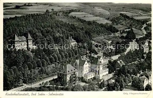 AK / Ansichtskarte Bad_Soden Salmuenster Kinderheilanstalt Original Fliegeraufnahme Bad_Soden Salmuenster