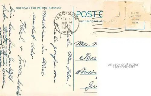 AK / Ansichtskarte Madison_Wisconsin Wisconsin State Capitol as seen from airplane 