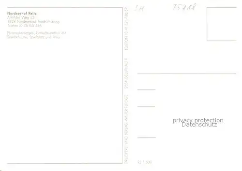 Friedrichskoog_Nordseebad Nordseehof Reitz Fliegeraufnahme Friedrichskoog_Nordseebad