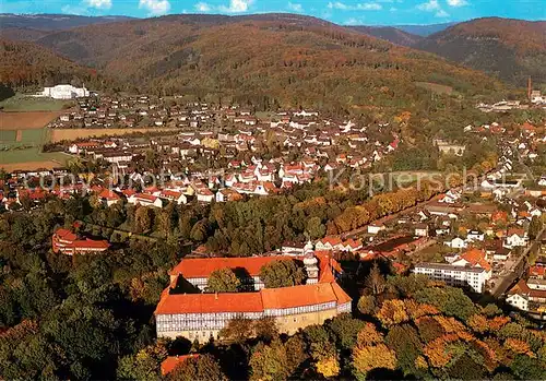 Herzberg_Harz mit Welfenschloss Fliegeraufnahme Herzberg Harz