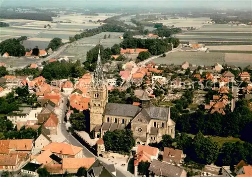 Ankum Ortsbild mit Kirche Fliegeraufnahme Ankum