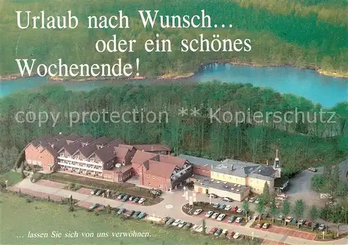 Obenstrohe Hotel Restaurant Cafe Waldschloesschen Muehlenteich Fliegeraufnahme Obenstrohe