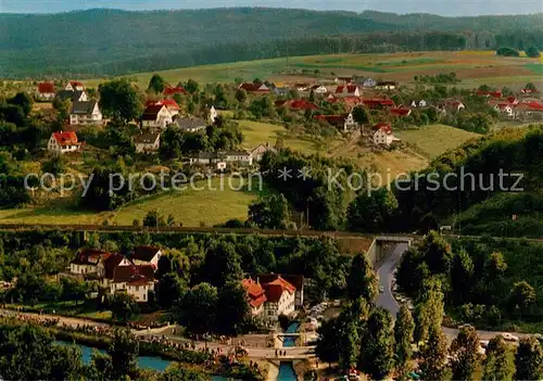 Laubach_Hann_Muenden Werratal Fliegeraufnahme Laubach_Hann_Muenden