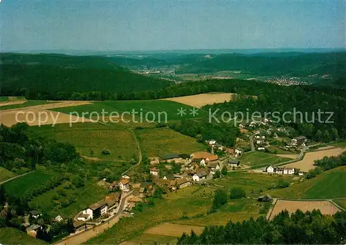 Annelsbach Hotel Pension Rehblick Erholungsort Odenwald Fliegeraufnahme Annelsbach