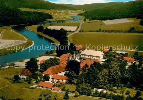 Bursfelde an der Oberweser Fliegeraufnahme Bursfelde