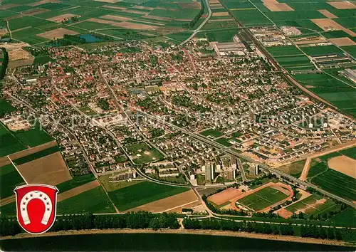 Biebesheim_Rhein Naturschutzgebiet Kuehkopf Knoblochsau Fliegeraufnahme Biebesheim Rhein