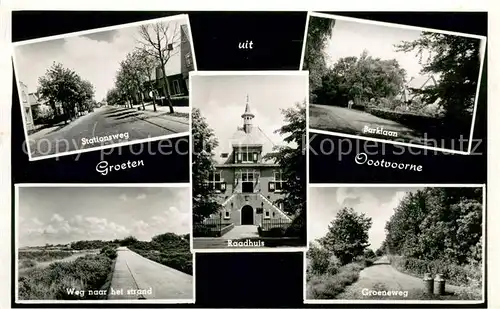 Oostvoorne_aan_Zee Stationsweg Raadhuis Parklaan Weg naar het strand Groeneweg Oostvoorne_aan_Zee