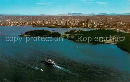 Vancouver_British_Columbia Aerial view of Harbour Park and City Vancouver_British