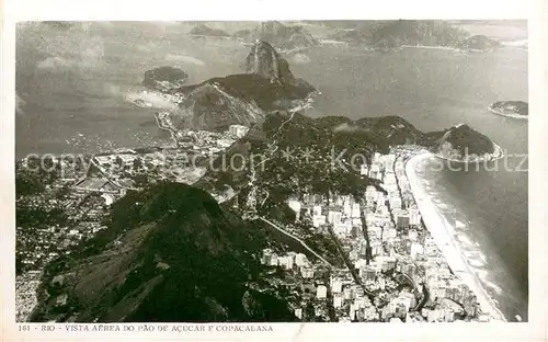 Rio_de_Janeiro Vista aerea do pao de Acucar e Copacabana Rio_de_Janeiro