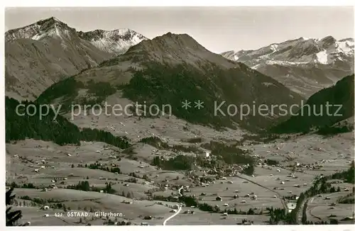 Gstaad Fliegeraufnahme mit Gillerhorn Gstaad