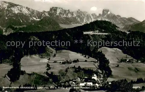 Annaberg Lungoetz Fliegeraufnahme mit Bischofsmuetze Annaberg Lungoetz