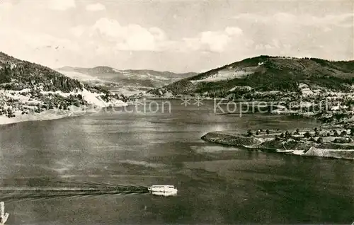 Bicaz_Romania Pe lacul de acumulare at hidrocentralei Lenin 