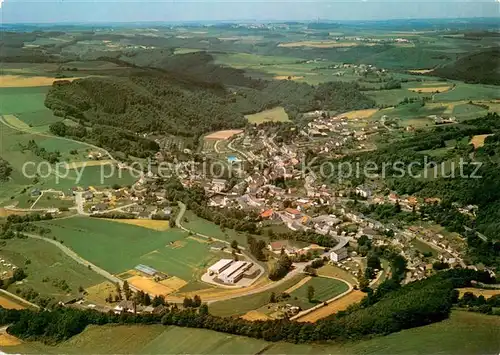 AK / Ansichtskarte Waxweiler Suedeifel Deutsch Luxemburgischer Naturpark Fliegeraufnahme Waxweiler